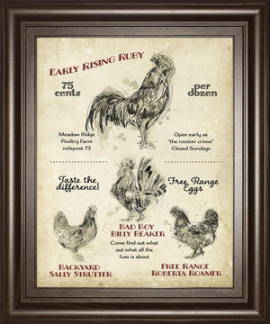 Hen House I By Studio W 22X26 Framed Print
