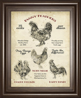 Hen House Ii By Studio W 22X26 Framed Print