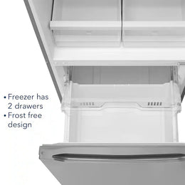 Insignia™ - 30 in. Wide 18.6 Cu. Ft. Bottom Freezer Refrigerator with ENERGY STAR Certification - Stainless Steel
