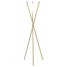 Yamileth 65-inch Spherical Bulb Metal Tripod Floor Lamp Gold