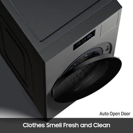 Samsung - 5.3 cu. ft. Bespoke AI Ventless Smart All-In-One Front Load Washer/Electric Dryer Combo with Ventless Heat Pump - Dark Steel