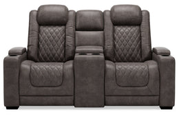 HyllMont PWR REC Loveseat/CON/ADJ HDRST