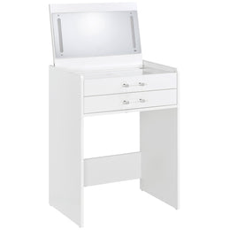 Danbury 3-drawer Makeup Vanity & Stool Set Black High Gloss