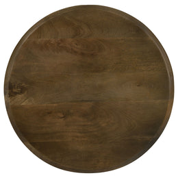 Deja  Round Nesting Table Set Natural and Gunmetal