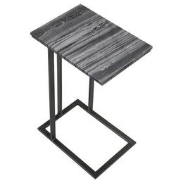 Vicente Marble Top C-Shaped Sofa Side Table Green