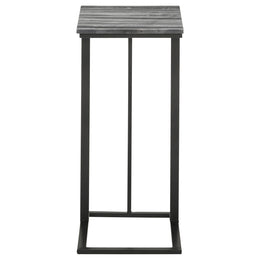 Vicente Marble Top C-Shaped Sofa Side Table Green