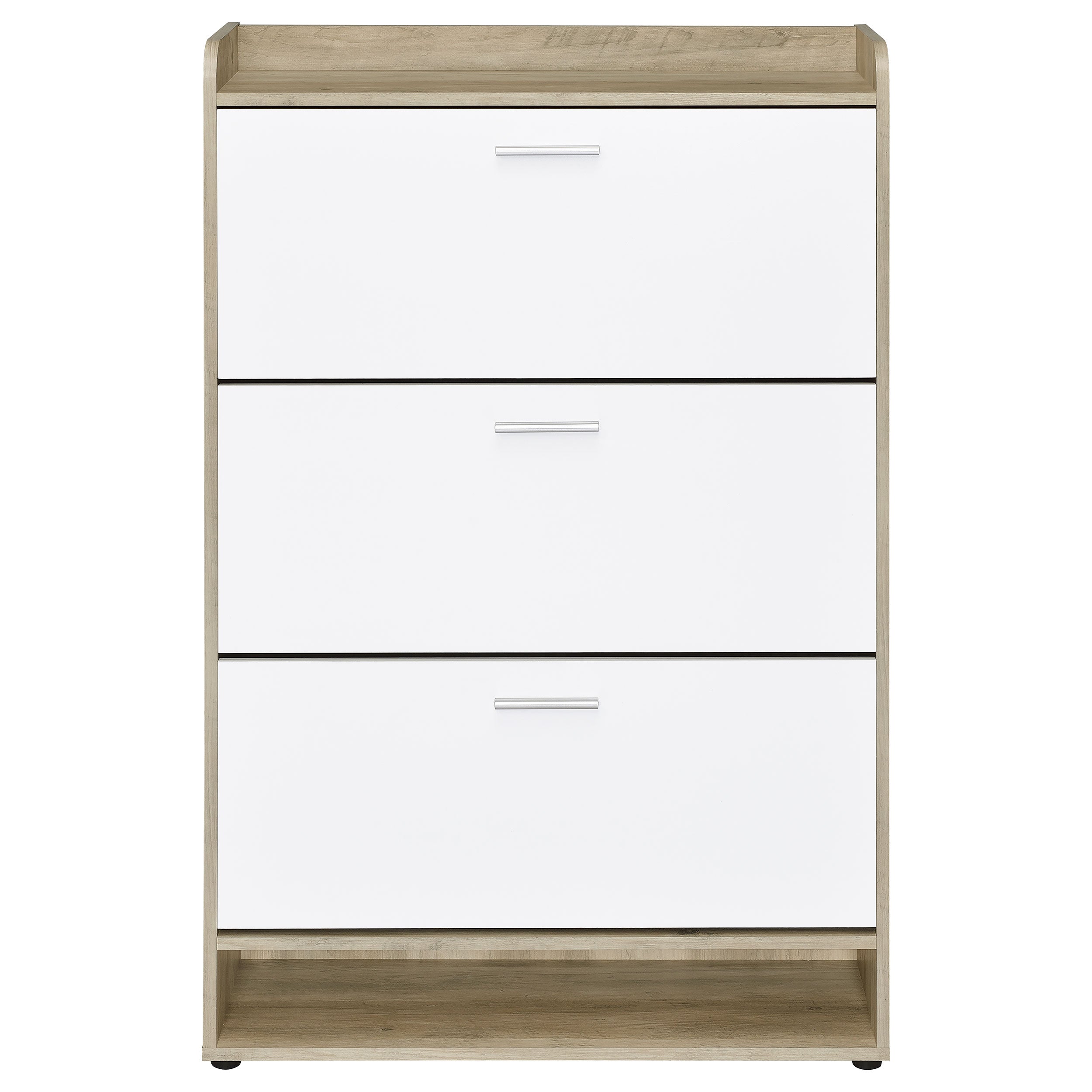 Denia 3-tier Engineered Wood Shoe Cabinet Grey