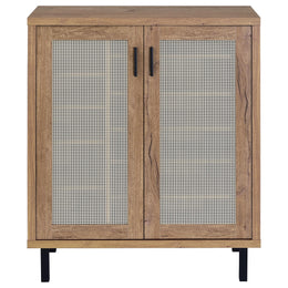 Teller 2-door Shoe Storage Cabinet Natural Oak