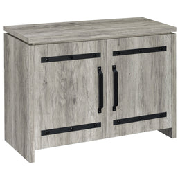 Alejo 2-door Engineered Wood Tall Cabinet Grey Driftwood