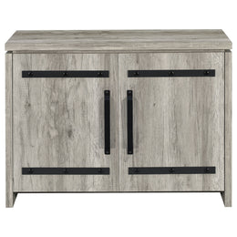 Alejo 2-door Engineered Wood Tall Cabinet Grey Driftwood
