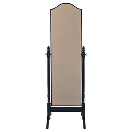 Cabot Wood Adjustable  Length Cheval Mirror Black