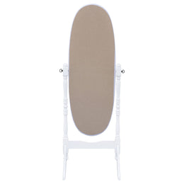 Foyet Wood Adjustable  Length Cheval Mirror Black