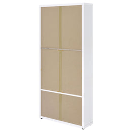 Hawthorne 4-shelf Glass Door Tall Cabinet with Drawers