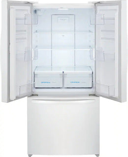 Frigidaire - 31 in. Wide 18 Cu. Ft. Counter Depth French Door Refrigerator with CrispSeal Crispers - White