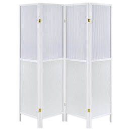 Mattison 4-Panel Room Divider Folding Shoji Screen Natural