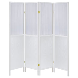 Mattison 4-Panel Room Divider Folding Shoji Screen Natural