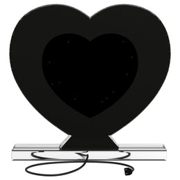Euston Heart Shaped Vanity Mirror Silver