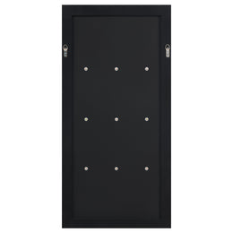 Oriel 24 x 47 Inch Rectangular 3-Shelf Wall Mirror Silver