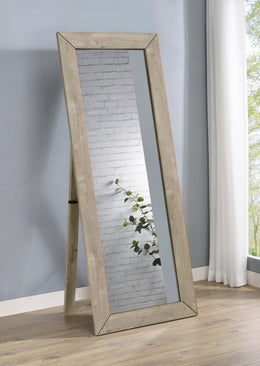 Cadence Tempered Glass  Length Mirror Grey Washed Oak