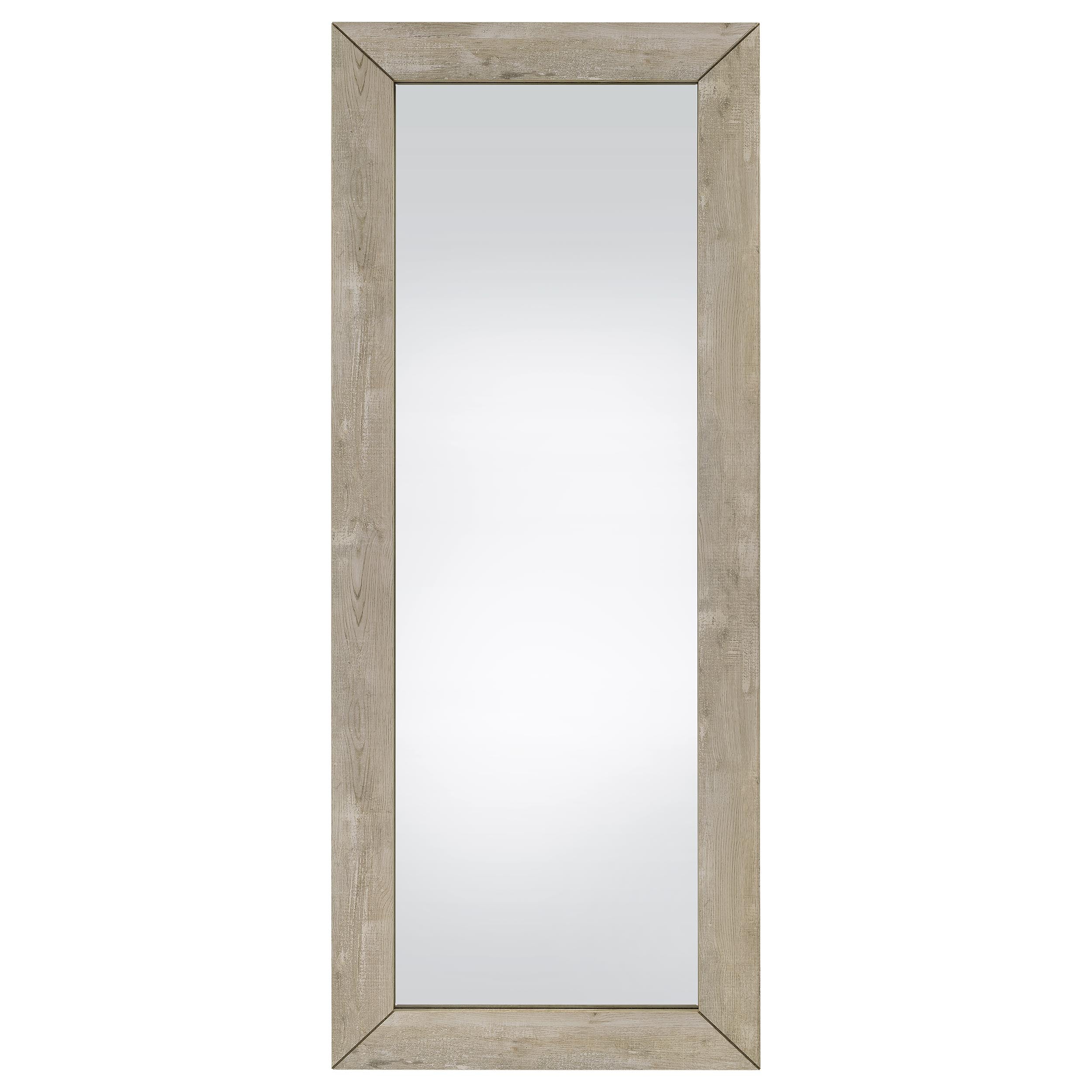 Cadence Tempered Glass  Length Mirror Grey Washed Oak