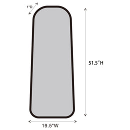 Simeon 20 x 52 Inch Full Length Floor Mirror Antique Gold