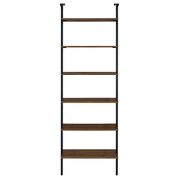 Owens 96-inch 6-shelf Wall Bookshelf Walnut