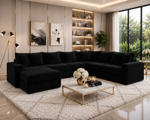 Solana Black Sectional