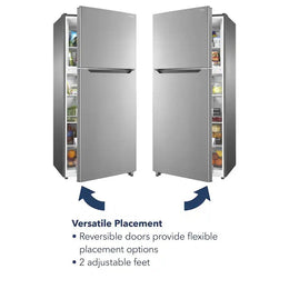 Insignia™ - 30 in. Wide 18 Cu. Ft. Top-Freezer Refrigerator with ENERGY STAR Certification - Stainless Steel