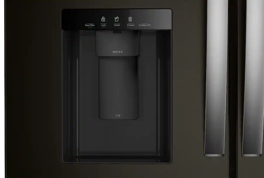 Whirlpool - 36 in. Wide 29 cu. ft. Family-Sized Capacity French Door Refrigerator with Flexible Temperature Drawer - Print Resist Blk Stnlss