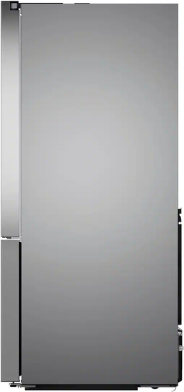 Bosch - 100 Series 36 in. Wide 26 Cu. Ft. French Door Bottom Freezer Smart Refrigerator with External Ice and Water - Stainless Steel