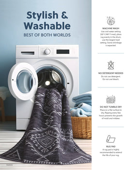 Henchester Washable Large Rug
