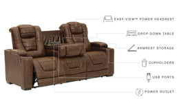 Owner's Box PWR REC Sofa with ADJ Headrest