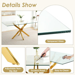Ashveen Rectangular Restaurant Dining Set (Beige)