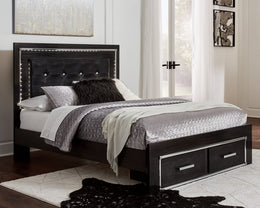 Kaydell Panel Bed with Storage