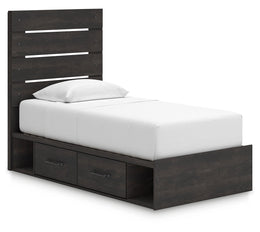 Hollivern Panel Bed with Storage