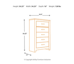 Zelen Five Drawer Chest