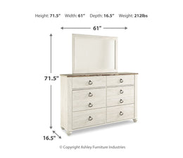Willowton Dresser and Mirror