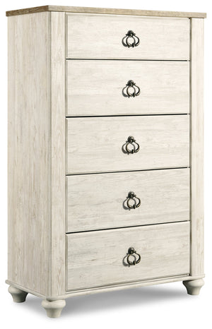 Willowton Five Drawer Chest