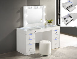 Luxo Vanity W/Led White