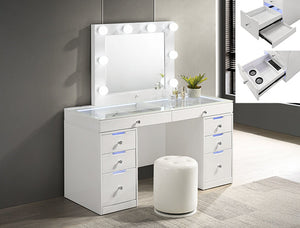 Luxo Vanity W/Led White