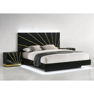 Zenia (Black/Gold) Bedroom Set
