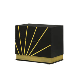 Zenia (Black/Gold) Bedroom Set