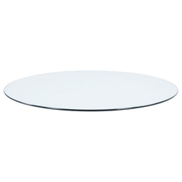 48-inch 10mm Round Clear Tempered Glass Top