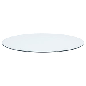 48-inch 10mm Round Clear Tempered Glass Top
