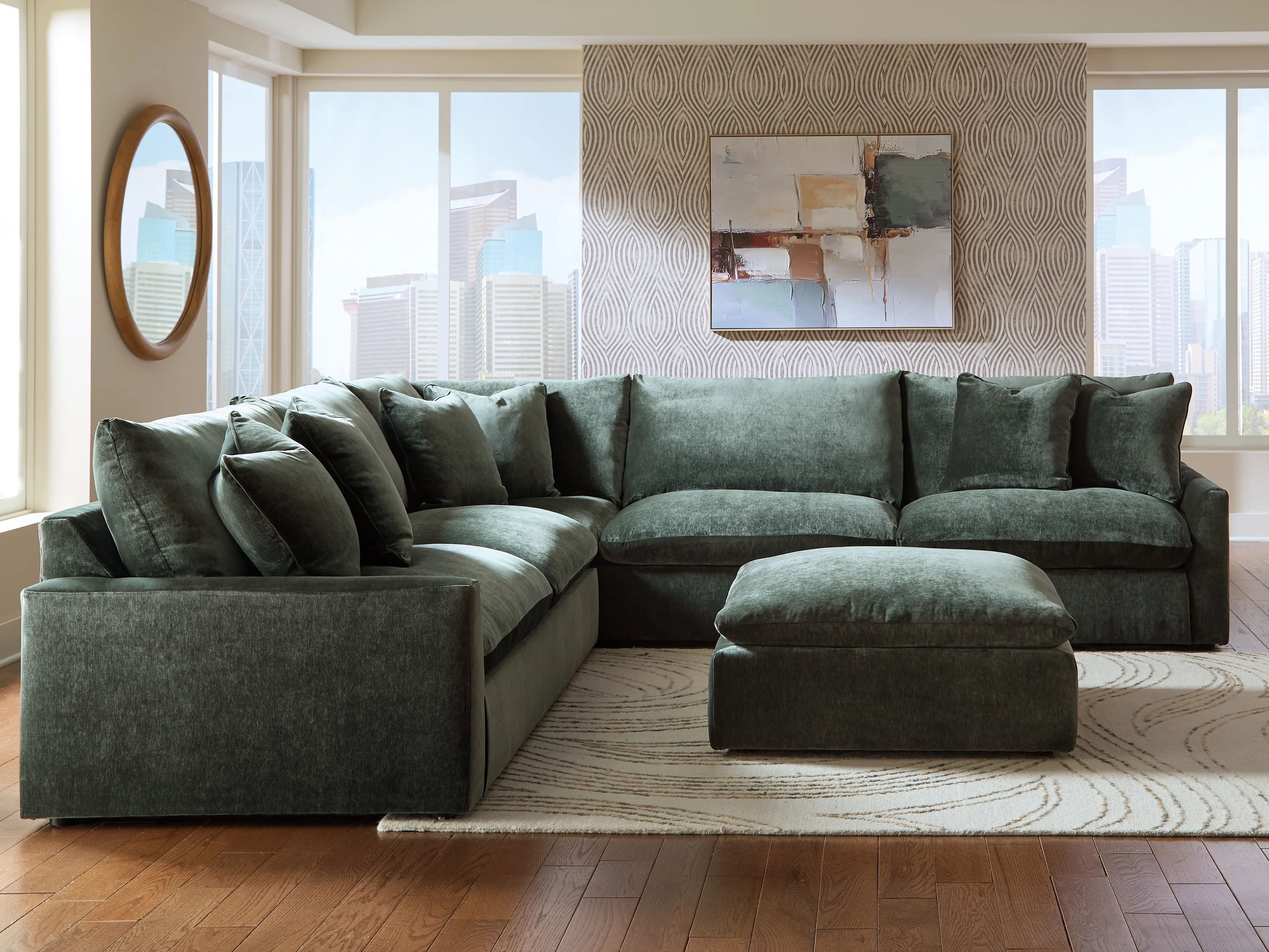 Carriage View Jade 3-Piece Sectional