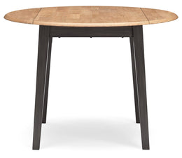 Gesthaven Round DRM Drop Leaf Table