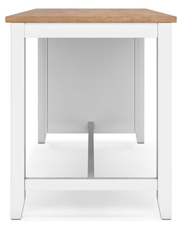 Gesthaven Counter Height Dining Table and 2 Barstools