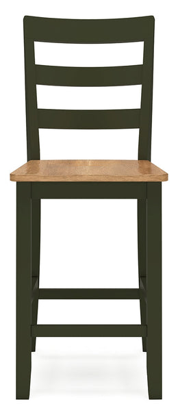 Gesthaven Counter Height Dining Table and 2 Barstools