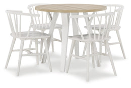 Grannen Dining Table and 4 Chairs