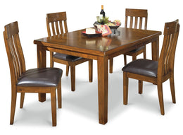 Ralene Dining Table and 4 Chairs and Bench